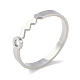 Не тускнеющее открытое кольцо-манжета из нержавеющей стали 304 созвездия для женщин RJEW-L122-001P-02-1