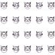 Ph pandahall 100 piezas gato espaciadores cuentas aleación tibetana animal gatito encantos cuentas de plata antigua para la fabricación de joyas TIBEP-PH0004-90-NR-1