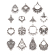 PandaHall Jewelry 60Pcs 15 Style Tibetan Style Alloy Chandelier Component Links FIND-PJ0001-26-1