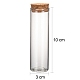 Empty Small Glass Cork Bottles AJEW-WH0035-03-3x10cm-3