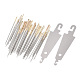 DIYクロスステッチカウントキット  スレッドを含む  竹刺繍フープ  合田布  スレッダー  はさみ  鈍い針  シームリッパー  糸巻き板  指ぬき  ミックスカラー  74個/セット PW-WG60328-01-6