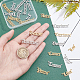 UNICRAFTALE 24Pcs 12 Style Constellations Charms 201 Stainless Steel Zodiac Link Connectors Constellations Pendants Jewelry Connector Charms 1.2mm Double Hole Necklace Pendant for Jewelry Making STAS-UN0027-46-4