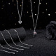 Unicraftale унисекс классические простые 304 мужские и женские ожерелья из нержавеющей стали STAS-UN0003-38P-5
