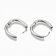 201 Stainless Steel Huggie Hoop Earrings STAS-T050-027P-2