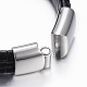 PU Leather Cord Bracelets BJEW-F288-02B-3