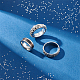 Unicraftale 24 pz 8 dimensioni anello per dito scanalato in acciaio inossidabile anelli per dito con nucleo vuoto anello vuoto a banda larga per intarsio anello per creazione di gioielli regalo formato 5-14 colore in acciaio inossidabile STAS-UN0041-45-3