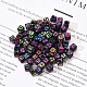 Perles acryliques noires artisanales MACR-YW0001-11-2