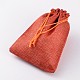 Mixed Color Burlap Packing Pouches Drawstring Bags ABAG-D004-M-3