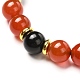 Natural Mixed Stone Braided Bead Bracelets Set for Girl Women BJEW-JB06741-13
