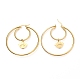 Серьги-кольца из нержавеющей стали 304 EJEW-C501-04G-2
