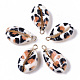 Printed Natural Cowrie Shell Pendants SSHEL-R047-02-A03-2