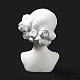 Girl Bust Resin Necklace Display Stands ODIS-A012-05B-4