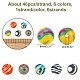 Chgcraft 6 hilos 6 colores hilos de cuentas de malaquita sintética G-CA0001-49-2