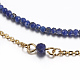 Faceted Natural Lapis Lazuli Tiered Necklaces NJEW-F212-06B-2