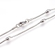 304 Stainless Steel Snake Chain Necklaces NJEW-G313-15P-2