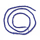 Lapis lazuli filamentos sintético Cuentas G-F596-27-3mm-2