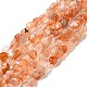 Natürliche sunstone Perlen Stränge&nbsp;G-L608-A04-01-1