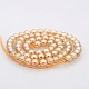 Pearl Luster Plated Glass Round Beads Strands GLAA-A025-6mm-PL01-2