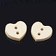 2-Hole Wooden Buttons WOOD-S040-43-2