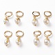 Brass Huggie Hoop Earrings EJEW-JE04433-1