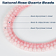 Brins de perles de quartz rose naturel olycraft G-OC0001-60-4