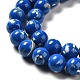 Fili di perle sintetiche turchesi e conchiglie montate G-D482-01D-03-4