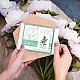 Globleland sellos transparentes con texto de flores vintage para manualidades DIY-WH0167-57-0463-3