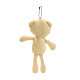 Pp coton mini animal jouets en peluche ours pendentif décoration HJEW-C002-02-2