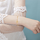 Anattasoul 15 pièces 3 couleurs alliage coeur creux manchette ouverte bracelets ensemble pour les femmes BJEW-AN0001-57-4
