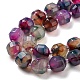 Chapelets de perles d'agate naturelle G-C039-D01-4