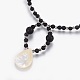 (Jewelry Parties Factory Sale)Spiral Shell Pendant Necklaces NJEW-JN02307-3