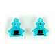 Stampi in silicone per orecchini a forma di orecchio a tema pasquale DIY-J009-01F-1