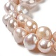 Fili di perle di perle d'acqua dolce coltivate naturali PEAR-E017-37-3