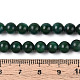 Нити круглых бусин из натурального окрашенного нефрита машан G-T139-6mm-67F-5