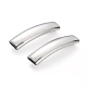 201 Stainless Steel Curved Tube Beads STAS-D169-24P-1