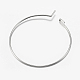 316 accessoires de boucles d'oreilles en acier inoxydable chirurgical STAS-I097-050A-3