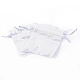 レクタングル布地バッグ  巾着付き  銀  12x9cm X-ABAG-R007-12x10-12-2
