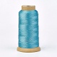 ポリエステル糸  カスタム織りジュエリー作りのために  ダークターコイズ  0.5mm  約480m /ロール NWIR-K023-0.5mm-02-1