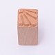 木の切手  長方形  他の模様  50x20x20mm&nbsp;DIY-WH0189-61F-1