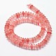 Rondelle Cherry Quartz Glass Beads Strands G-P109-21-2