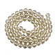 Chapelets de perles en verre électroplaqué X-EGLA-T011-10mm-01-2