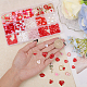 CHGCRAFT 460Pcs 28Styles Valentine's Day Beads DIY Jewelry Making Finding Kit Red Heart Love Assorted Resin Glass Acrylic Polymer Clay Beads for Bracelets Jewelry Making Charm Crafts Party Decoration DIY-FH0006-01-3