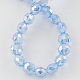 Electroplate Glass Beads Strands EGLA-R034-10mm-04-2