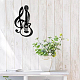 CREATCABIN Metal Wall Art Decor Musical Instruments Black Wall Signs Guitar Iron Hanging Metal Ornament Sculpture for Balcony Garden Home Living Room Decoration Outdoor Indoor Gifts 11.8x6.8Inch AJEW-WH0286-045-7