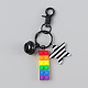 Pride Flag/Rainbow Flag Plastic Building Block Keychains RABO-PW0001-074A-1