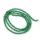 Chapelets de perles en jade de malaisie naturelle G-F748-W02-01-3