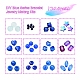 Kits de fabricación de joyas de pulsera serie azul diy DIY-YW0002-66-5