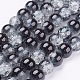 Chapelets de perles en verre craquelé peints à la bombe CCG-Q002-10mm-11-1