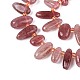 Природного кварца клубники нитей бисера&nbsp;G-Z091-A25-3