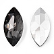 Cabujones de cristal con rhinestone RGLA-T083-13x27mm-03-2
